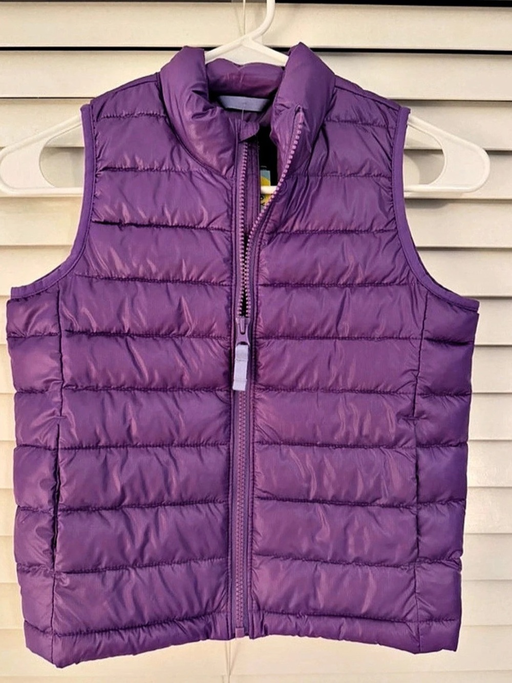 Primary Lightweight Puffer Vest Purple Size 6-7